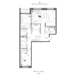 2-BD Apartment Sale, 97.6 sq. m. at Preobrazhenskaya ploschad, 1st Bukhvostova Street, Moscow, Russia #4