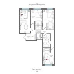 3-BD Apartment Sale, 101.9 sq. m. at Preobrazhenskaya ploschad, 1st Bukhvostova Street, Moscow, Russia #3 3-BD Apartment Sale, 101.9 sq. m. at Preobrazhenskaya ploschad, 1st Bukhvostova Street, Moscow, Russia #3