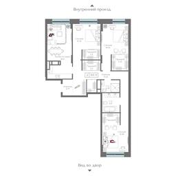 3-BD Apartment Sale, 101.9 sq. m. at Preobrazhenskaya ploschad, 1st Bukhvostova Street, Moscow, Russia #4