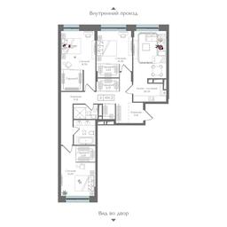 3-BD Apartment Sale, 101.2 sq. m. at Preobrazhenskaya ploschad, 1st Bukhvostova Street, Moscow, Russia #3 3-BD Apartment Sale, 101.2 sq. m. at Preobrazhenskaya ploschad, 1st Bukhvostova Street, Moscow, Russia #3