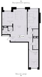 3-BD Apartment Sale, 94.2 sq. m. at Preobrazhenskaya ploschad, 1st Bukhvostova Street, Moscow, Russia #2 3-BD Apartment Sale, 94.2 sq. m. at Preobrazhenskaya ploschad, 1st Bukhvostova Street, Moscow, Russia #2