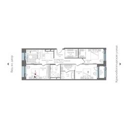 3-BD Apartment Sale, 78.2 sq. m. at Preobrazhenskaya ploschad, 1st Bukhvostova Street, Moscow, Russia #3