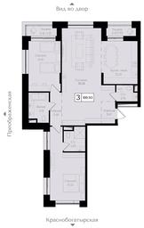 3-BD Apartment Sale, 101.1 sq. m. at Preobrazhenskaya ploschad, 1st Bukhvostova Street, Moscow, Russia #2 3-BD Apartment Sale, 101.1 sq. m. at Preobrazhenskaya ploschad, 1st Bukhvostova Street, Moscow, Russia #2