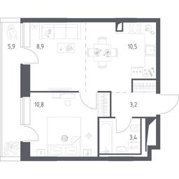 Apartment Sale, 38.58平方米 at Vereiskaya 41, Vereyskaya Street, 41, Moscow, Russia #2 Apartment Sale, 38.58平方米 at Vereiskaya 41, Vereyskaya Street, 41, Moscow, Russia #2