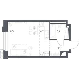 Apartment Sale, 26.23 sq. m. at Vereiskaya 41, Vereyskaya Street, 41, Moscow, Russia #3