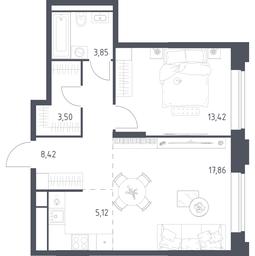 Apartment Sale, 52.17 sq. m. at Vereiskaya 41, Vereyskaya Street, 41, Moscow, Russia #3