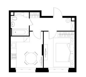 Apartment Sale, 37.1 sq. m. at Peredelkino Blizhnee, Korneya Chukovskogo Street, 1, Vnukovskoye Settlement, Moscow, Russia #4