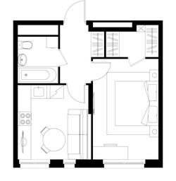 Apartment Sale, 36.3 sq. m. at Pervyi Moskovskiy, ulitsa Bianki, 1, Moskovskiy, Moscow, Russia #2
