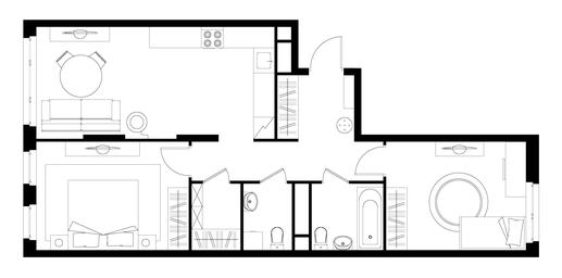 2-BD Apartment Sale, 67 sq. m. at Peredelkino Blizhnee, Korneya Chukovskogo Street, 1, Vnukovskoye Settlement, Moscow, Russia #4
