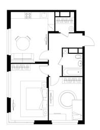 2-BD Apartment Sale, 60.5平方米 at Peredelkino Blizhnee, Korneya Chukovskogo Street, 1, Vnukovskoye Settlement, Moscow, Russia #4