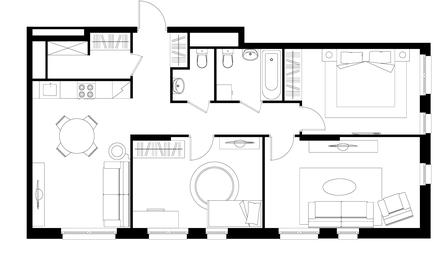 3-BD Apartment Sale, 82.3平方米 at Pervyi Moskovskiy, ulitsa Bianki, 1, Moskovskiy, Moscow, Russia #4