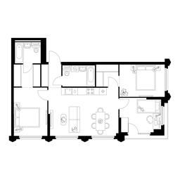 3-BD Apartment Sale, 72.5 sq. m. at Businovskiy Park, Izhorskaya Street, 6с5, Moscow, Russia #2