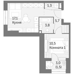 1-BD Apartment Sale, 39.9 sq. m. at Rezhisser, Vilgelma Pika Street, 3, Moscow, Russia #3