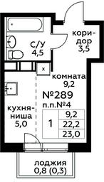 Apartment Sale, 23 sq. m. at Tsvetochnye Poliany, kvartal № 23, Filimonkovskoye Municipal Formation, Moscow, Russia #2 Apartment Sale, 23 sq. m. at Tsvetochnye Poliany, kvartal № 23, Filimonkovskoye Municipal Formation, Moscow, Russia #2