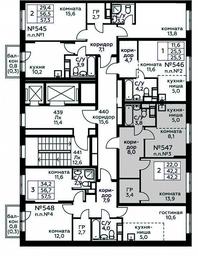 1-BD Apartment Sale, 42.2平方米 at Tsvetochnye Poliany, kvartal № 23, Filimonkovskoye Municipal Formation, Moscow, Russia #3 1-BD Apartment Sale, 42.2平方米 at Tsvetochnye Poliany, kvartal № 23, Filimonkovskoye Municipal Formation, Moscow, Russia #3