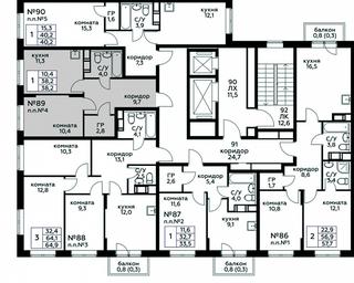 Продажа квартиры, 38,2 м² в ЖК «Цветочные Поляны», квартал № 23, поселение Филимонковское, Москва, Россия #3
