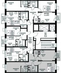1-BD Apartment Sale, 56.7平方米 at Tsvetochnye Poliany, kvartal № 23, Filimonkovskoye Municipal Formation, Moscow, Russia #4