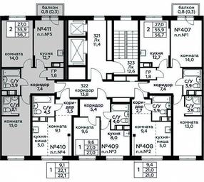 Продажа 1-комн. квартиры, 56,7 м² в ЖК «Цветочные Поляны», квартал № 23, поселение Филимонковское, Москва, Россия #4