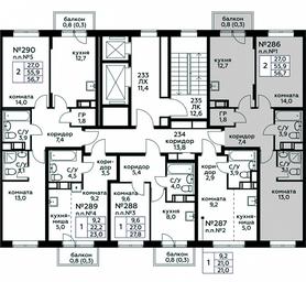 1-BD Apartment Sale, 56.7平方米 at Tsvetochnye Poliany, kvartal № 23, Filimonkovskoye Municipal Formation, Moscow, Russia #3 1-BD Apartment Sale, 56.7平方米 at Tsvetochnye Poliany, kvartal № 23, Filimonkovskoye Municipal Formation, Moscow, Russia #3