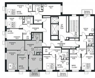 Продажа 2-комн. квартиры, 64,9 м² в ЖК «Цветочные Поляны», квартал № 23, поселение Филимонковское, Москва, Россия #2 Продажа 2-комн. квартиры, 64,9 м² в ЖК «Цветочные Поляны», квартал № 23, поселение Филимонковское, Москва, Россия #2