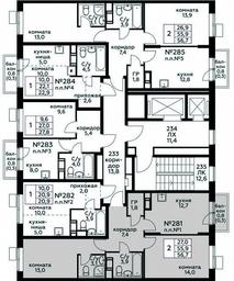 Продажа 1-комн. квартиры, 56,7 м² в ЖК «Цветочные Поляны», квартал № 23, поселение Филимонковское, Москва, Россия #4