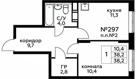 Продажа квартиры, 38,2 м² в ЖК «Цветочные Поляны», квартал № 23, поселение Филимонковское, Москва, Россия #2 Продажа квартиры, 38,2 м² в ЖК «Цветочные Поляны», квартал № 23, поселение Филимонковское, Москва, Россия #2