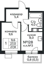 Продажа квартиры, 27,8 м² в ЖК «Цветочные Поляны», квартал № 23, поселение Филимонковское, Москва, Россия #2 Продажа квартиры, 27,8 м² в ЖК «Цветочные Поляны», квартал № 23, поселение Филимонковское, Москва, Россия #2