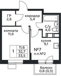 Apartment Sale, 33.5 sq. m. at Tsvetochnye Poliany, kvartal № 23, Filimonkovskoye Municipal Formation, Moscow, Russia #2 Apartment Sale, 33.5 sq. m. at Tsvetochnye Poliany, kvartal № 23, Filimonkovskoye Municipal Formation, Moscow, Russia #2