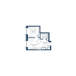 1-BD Apartment Sale, 39.8 sq. m. at City Bay, Volokolamskoye Highway, 95с3, Moscow, Russia #2