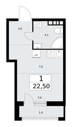 Apartment Sale, 22.5平方米 at Rodniye Kvartaly, Kvartal № 33, Marushkinskoye Settlement, Moscow, Russia #3 Apartment Sale, 22.5平方米 at Rodniye Kvartaly, Kvartal № 33, Marushkinskoye Settlement, Moscow, Russia #3