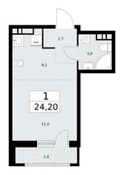 Apartment Sale, 24.2平方米 at Rodniye Kvartaly, Kvartal № 33, Marushkinskoye Settlement, Moscow, Russia #2 Apartment Sale, 24.2平方米 at Rodniye Kvartaly, Kvartal № 33, Marushkinskoye Settlement, Moscow, Russia #2