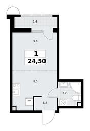 Apartment Sale, 24.5平方米 at Rodniye Kvartaly, Kvartal № 33, Marushkinskoye Settlement, Moscow, Russia #4
