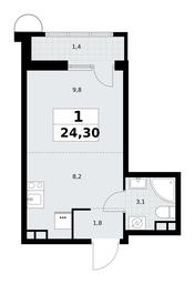 Apartment Sale, 24.3平方米 at Rodniye Kvartaly, Kvartal № 33, Marushkinskoye Settlement, Moscow, Russia #4