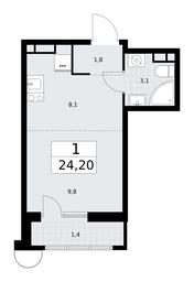 Apartment Sale, 24.2 sq. m. at Rodniye Kvartaly, Kvartal № 33, Marushkinskoye Settlement, Moscow, Russia #2 Apartment Sale, 24.2 sq. m. at Rodniye Kvartaly, Kvartal № 33, Marushkinskoye Settlement, Moscow, Russia #2