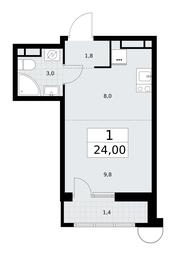 Apartment Sale, 24平方米 at Rodniye Kvartaly, Kvartal № 33, Marushkinskoye Settlement, Moscow, Russia #3 Apartment Sale, 24平方米 at Rodniye Kvartaly, Kvartal № 33, Marushkinskoye Settlement, Moscow, Russia #3