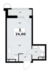 Apartment Sale, 24平方米 at Rodniye Kvartaly, Kvartal № 33, Marushkinskoye Settlement, Moscow, Russia #4