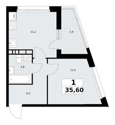Apartment Sale, 35.6 sq. m. at Rodniye Kvartaly, Kvartal № 33, Marushkinskoye Settlement, Moscow, Russia #4
