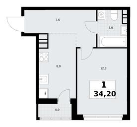 Apartment Sale, 34.2 sq. m. at Rodniye Kvartaly, Kvartal № 33, Marushkinskoye Settlement, Moscow, Russia #4
