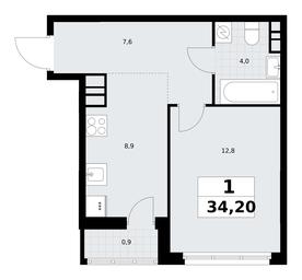 Apartment Sale, 34.2平方米 at Rodniye Kvartaly, Kvartal № 33, Marushkinskoye Settlement, Moscow, Russia #4