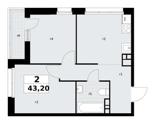 1-BD Apartment Sale, 43.2 sq. m. at Rodniye Kvartaly, Kvartal № 33, Marushkinskoye Settlement, Moscow, Russia #4