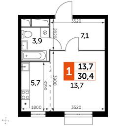 Apartment Sale, 30.2 sq. m. at Rimskiy, Rimskiy proyezd, 1, Settlement of Razvilka, Leninskiy City District, Moscow Region, Russia #2 Apartment Sale, 30.2 sq. m. at Rimskiy, Rimskiy proyezd, 1, Settlement of Razvilka, Leninskiy City District, Moscow Region, Russia #2
