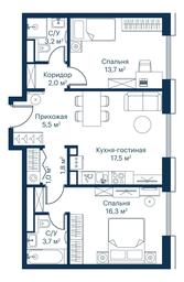 2-BD Apartment Sale, 64.7平方米 at City Bay, Volokolamskoye Highway, 95с3, Moscow, Russia #3 2-BD Apartment Sale, 64.7平方米 at City Bay, Volokolamskoye Highway, 95с3, Moscow, Russia #3