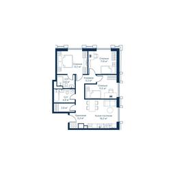 3-BD Apartment Sale, 73.9平方米 at City Bay, Volokolamskoye Highway, 95с3, Moscow, Russia #2 3-BD Apartment Sale, 73.9平方米 at City Bay, Volokolamskoye Highway, 95с3, Moscow, Russia #2