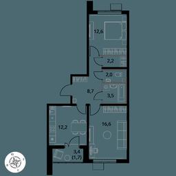 Продажа 2-комн. квартиры, 59,5 м² в ЖК «Первый Южный», жилой комплекс Первый Южный, Ленинский городской округ, Московская область, Россия #3