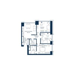 3-BD Apartment Sale, 75.8 sq. m. at City Bay, Volokolamskoye Highway, 95с3, Moscow, Russia #2 3-BD Apartment Sale, 75.8 sq. m. at City Bay, Volokolamskoye Highway, 95с3, Moscow, Russia #2