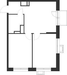 1-BD Apartment Sale, 51.4 sq. m. at Газопровод, Sosenskoye Settlement, Moscow, Russia #2