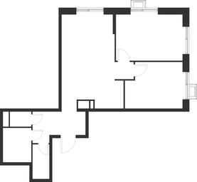 1-BD Apartment Sale, 64.3平方米 at Газопровод, Sosenskoye Settlement, Moscow, Russia #2