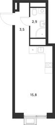 Apartment Sale, 22.2 sq. m. at Газопровод, Sosenskoye Settlement, Moscow, Russia #3
