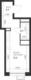 Apartment Sale, 21 sq. m. at Газопровод, Sosenskoye Settlement, Moscow, Russia #4