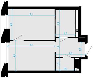 1-BD Apartment Sale, 32 sq. m. at Novaya Zvezda, Bachurinskaya ulitsa, 11, Settlement of Kommunarka, Moscow, Russia #2